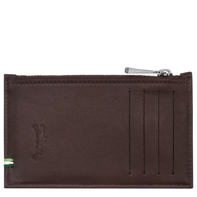 Longchamp Longchamp sur Seine Coin purse Mocha - Leather outlook