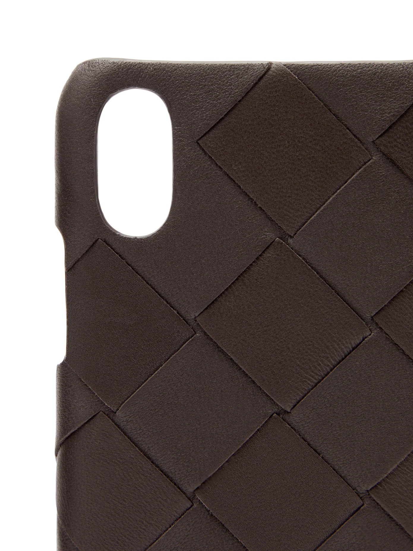 Intrecciato leather iPhone XS case - 5