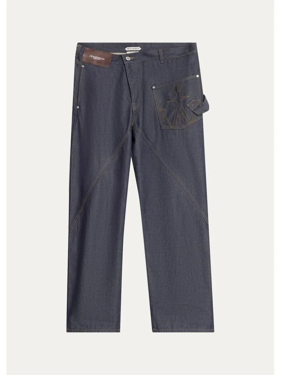 Turn-Up-Cuff Workwear Jeans - 1