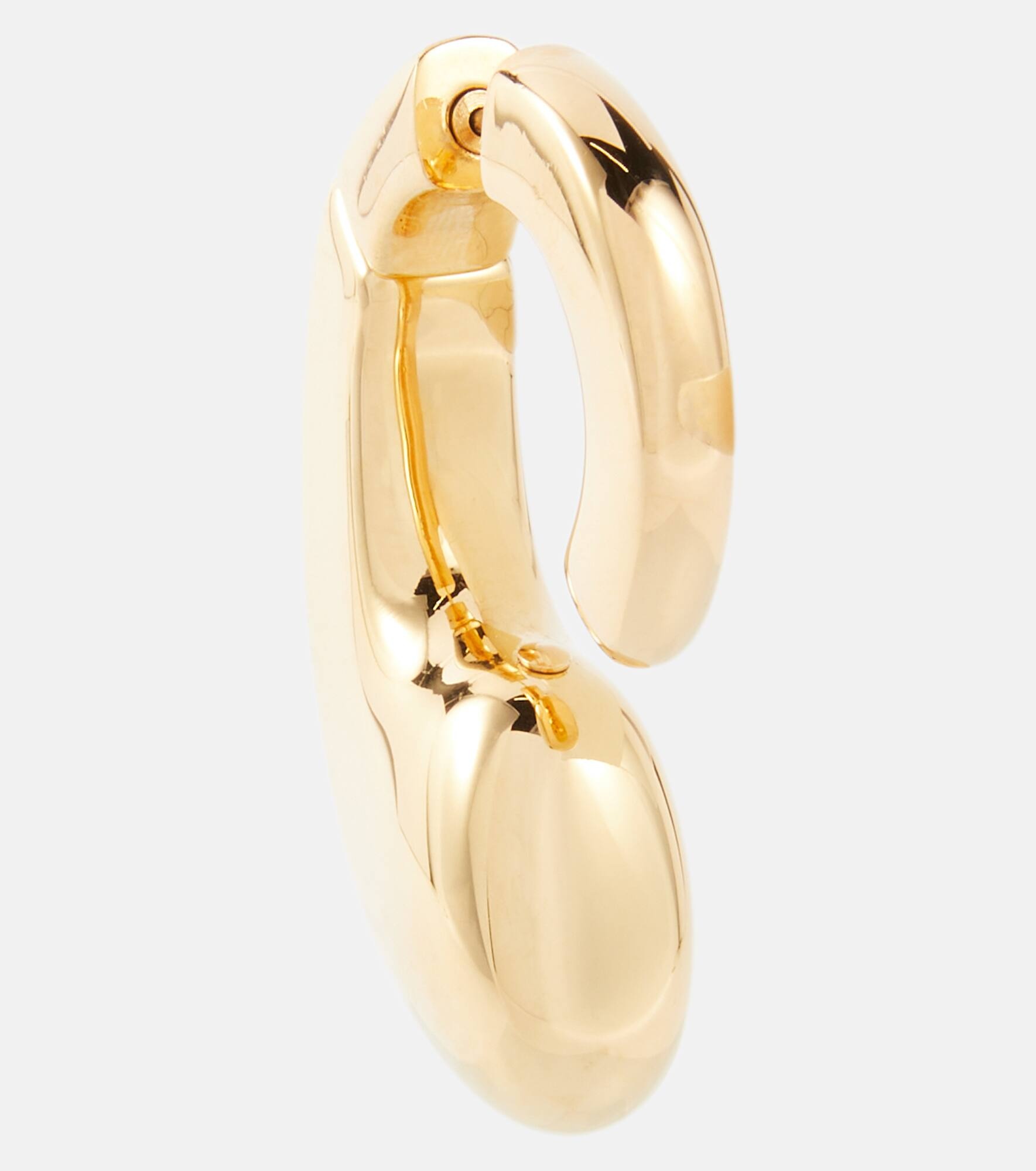 Drip gold-plated earrings - 5