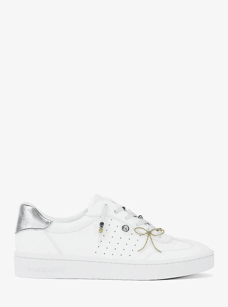 Scotty Embellished Leather Sneaker - 1