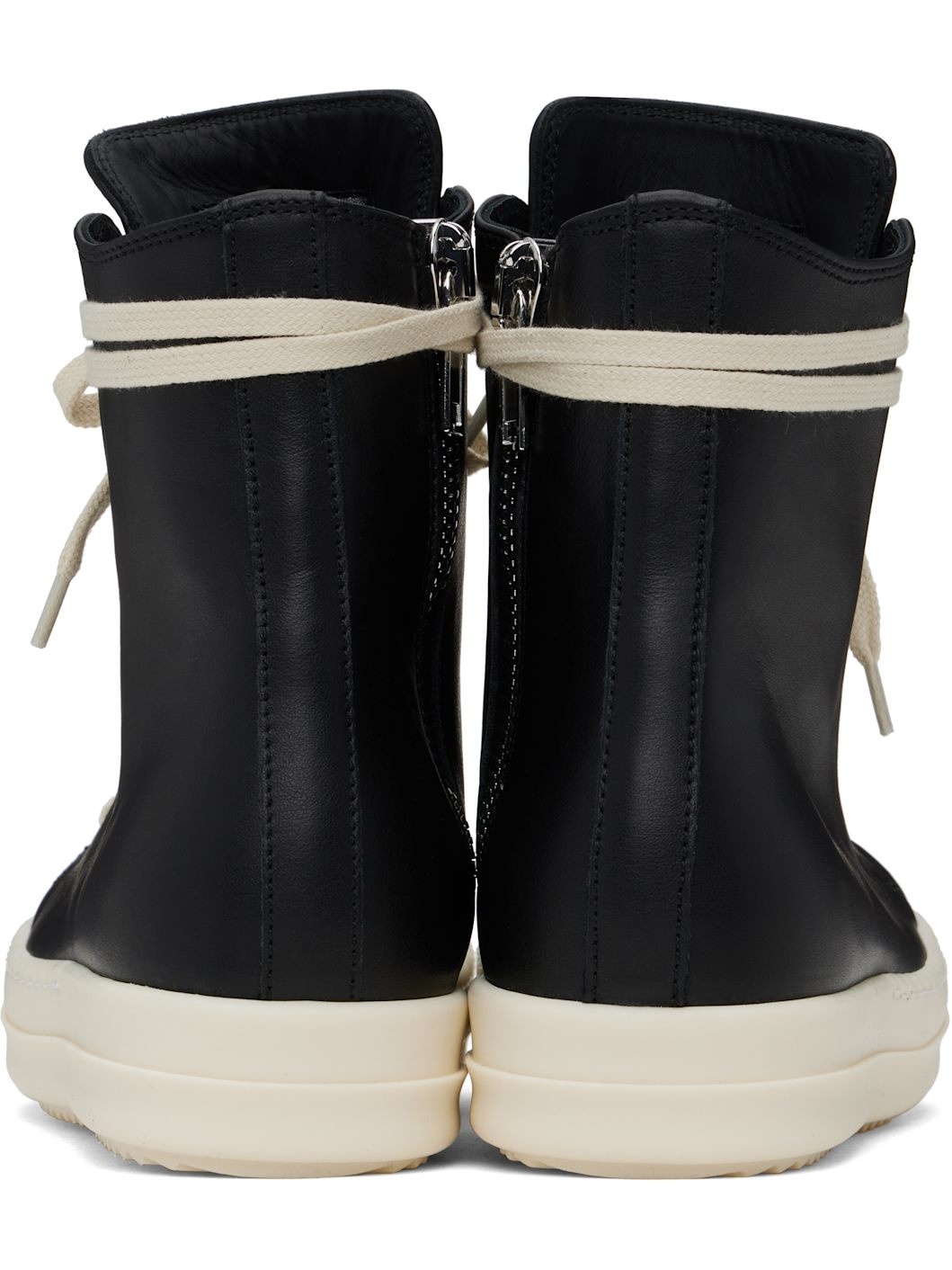Black Hollywood Calf Leather Sneakers - 2