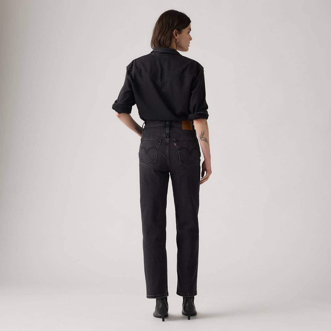 RIBCAGE STRAIGHT ANKLE WOMEN'S JEANS - 5