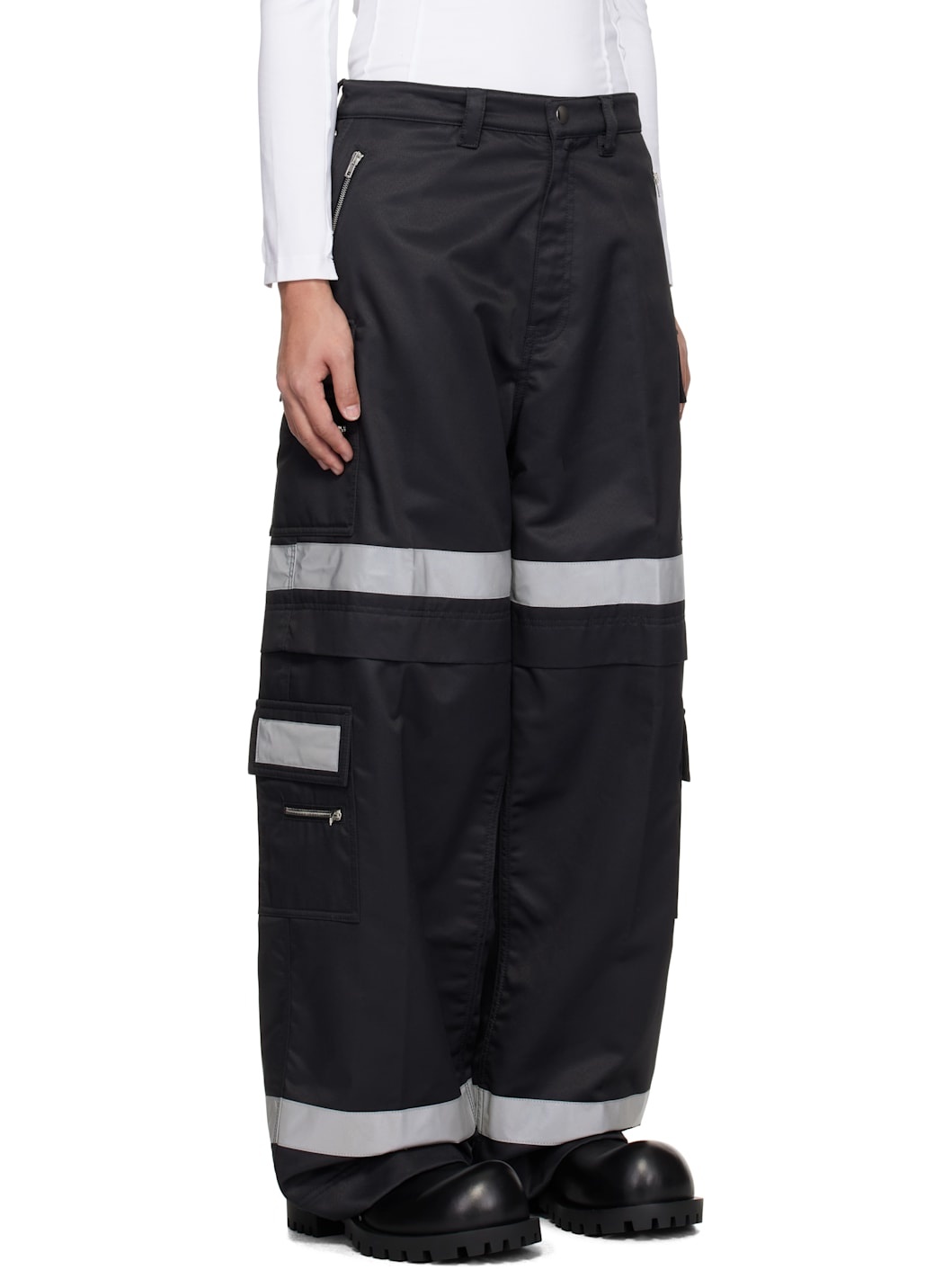 Black Workwear Cargo Pants - 2