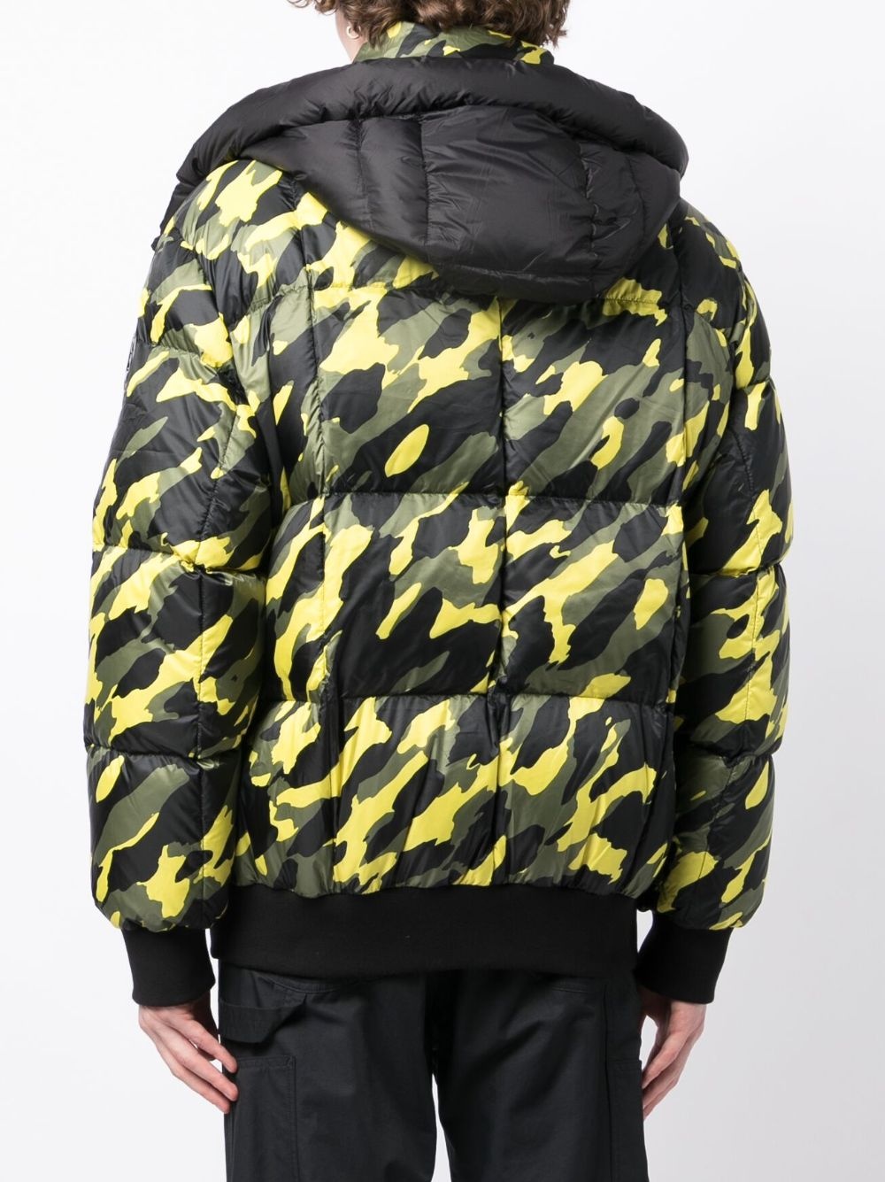 camouflage-print hooded bomber jacket - 4