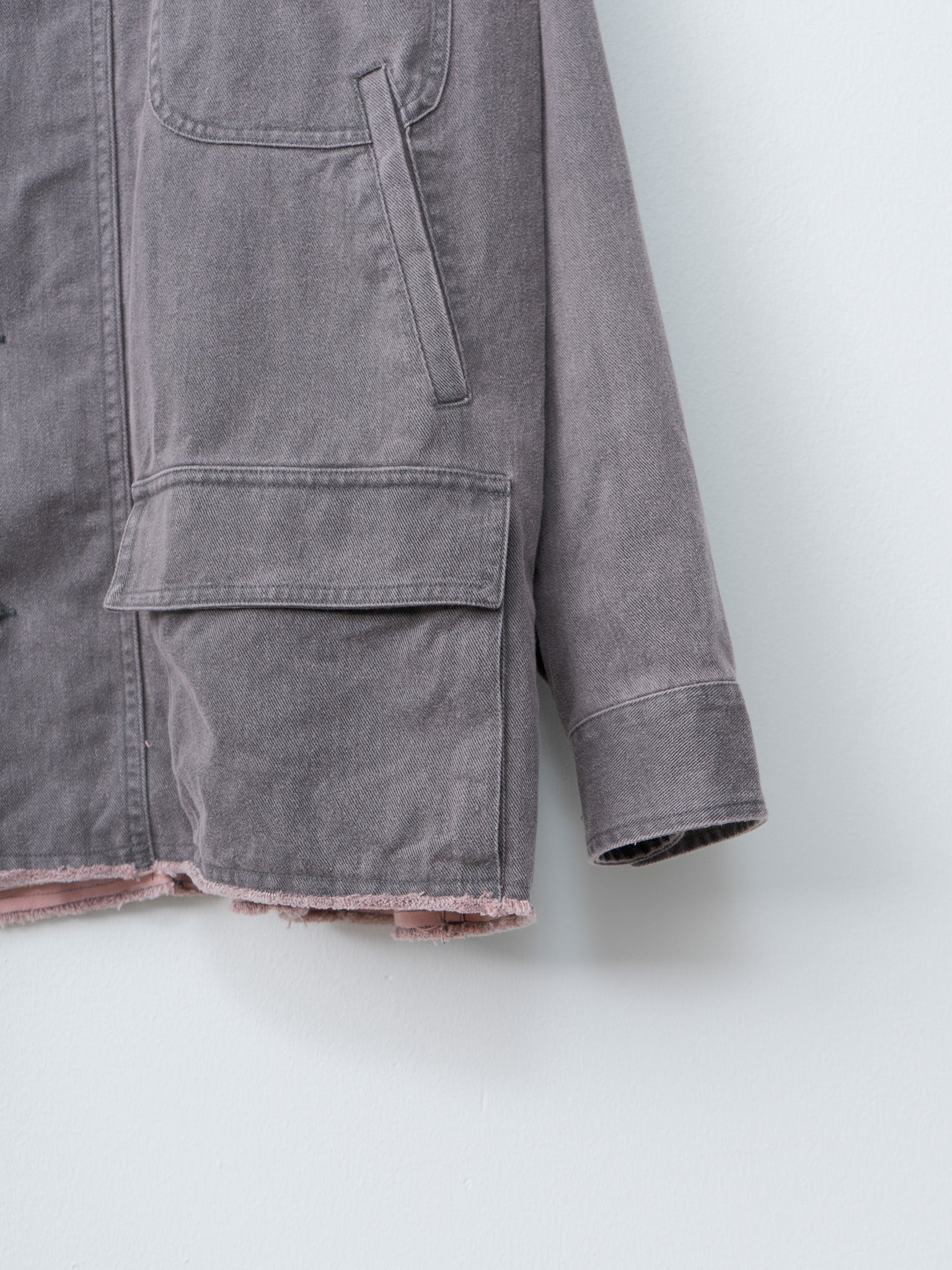 Cotton Cut-Off Coverall Jacket - Dusty Pink - 8