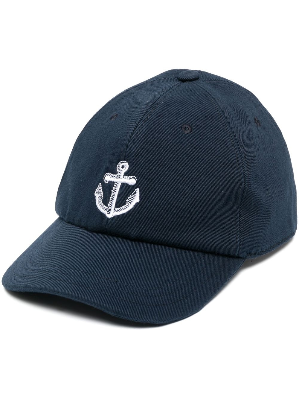 Anchor-embroidered baseball cap - 1