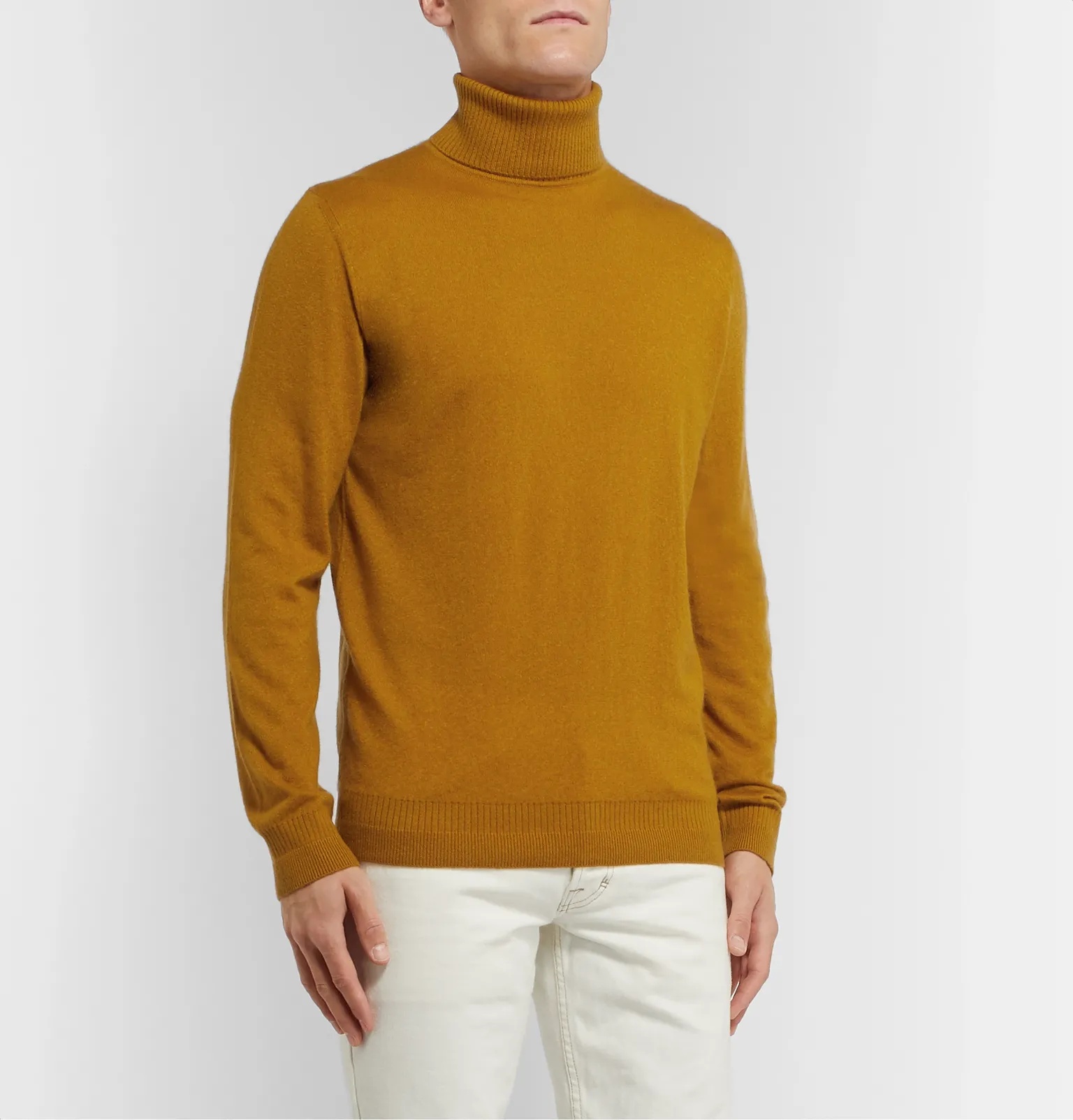 Mélange Cashmere and Silk-Blend Rollneck Sweater - 4