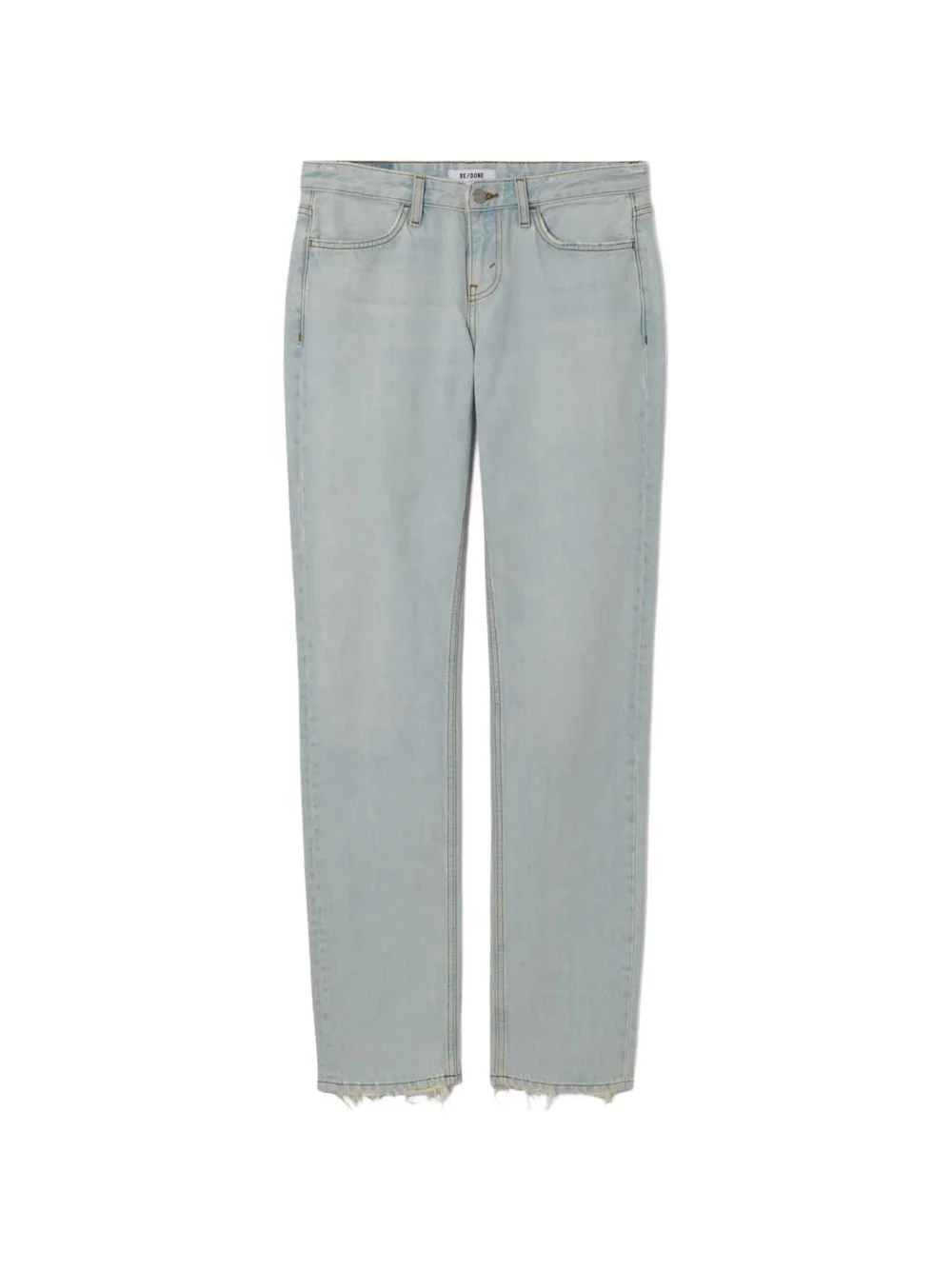 The Snatch Back frayed-hem straight-leg jeans - 1