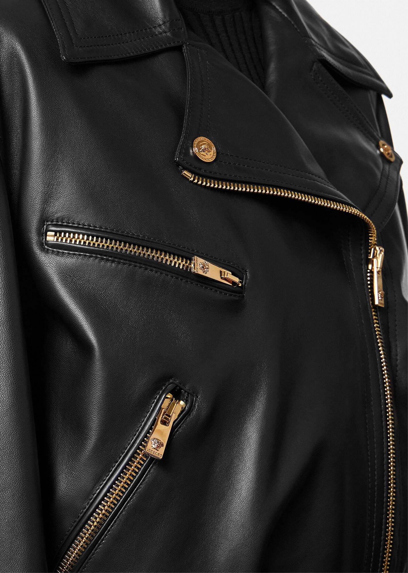Leather Biker Jacket - 3