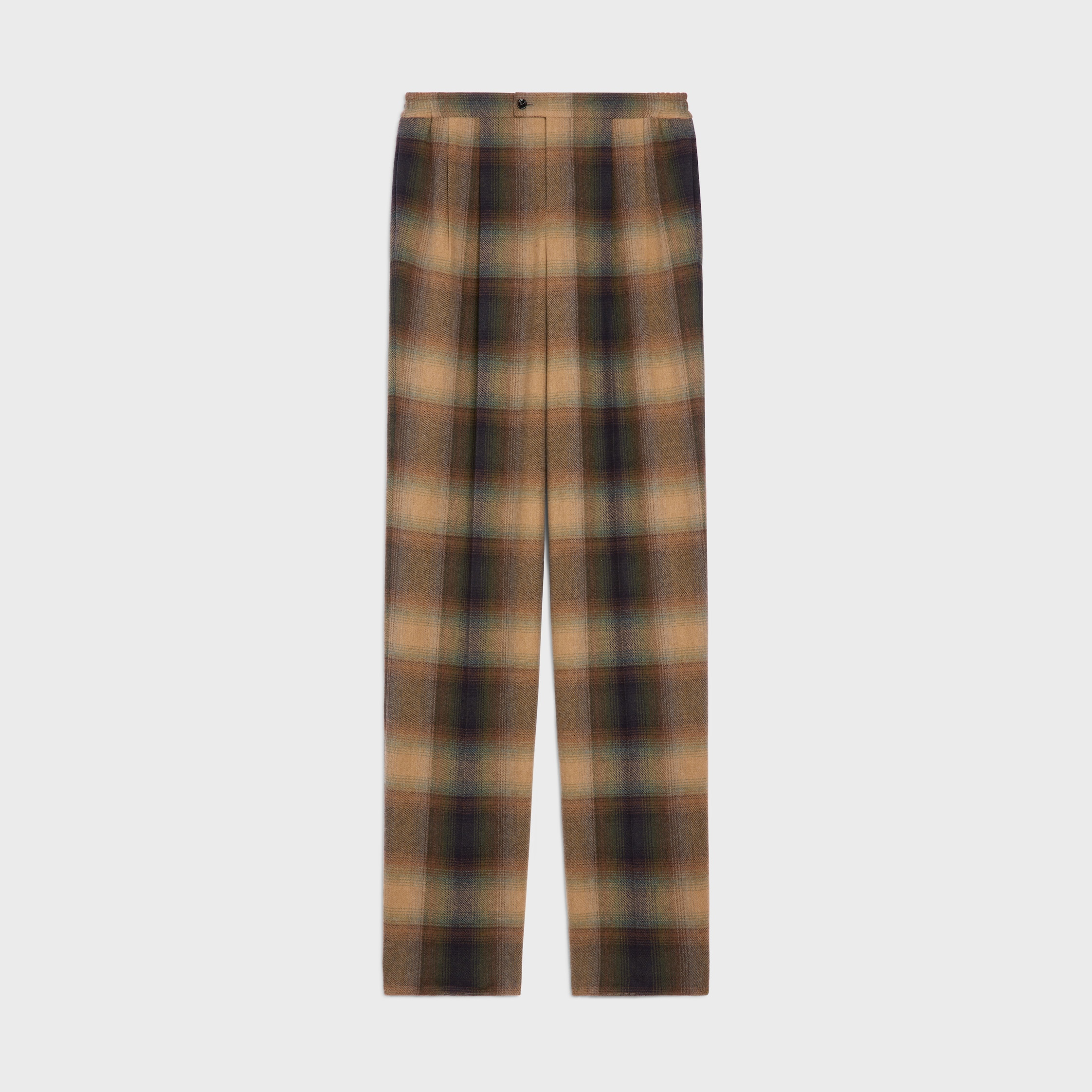 pyjama trousers  IN CHECKED WOOL - 1
