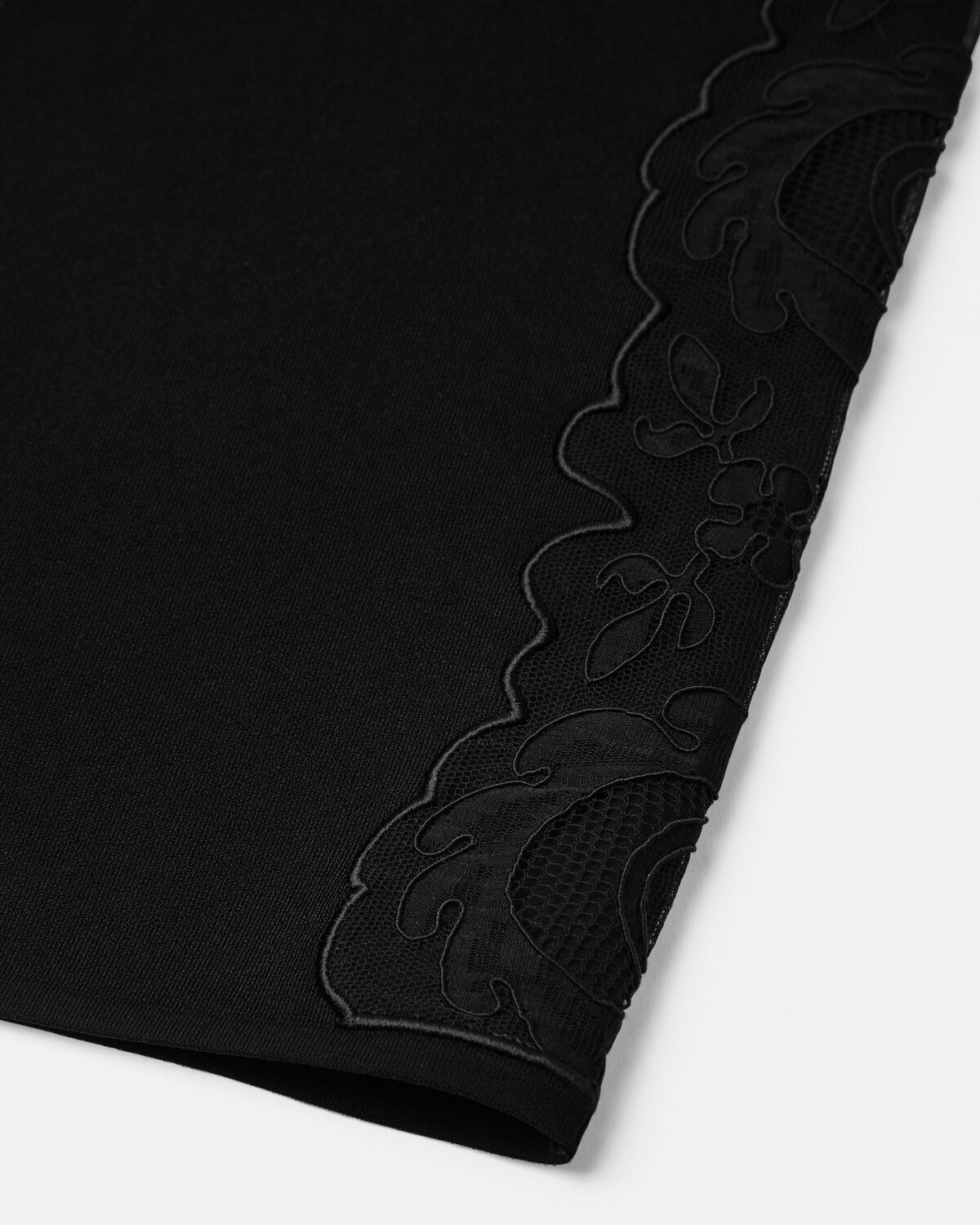 Barocco Lace Knit Midi Skirt - 4
