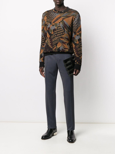 Missoni abstract-pattern crew neck jumper outlook