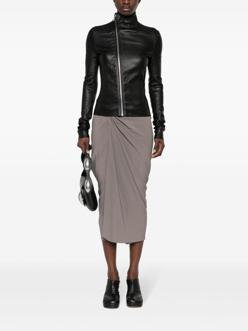 Rick Owens wrap midi skirt outlook