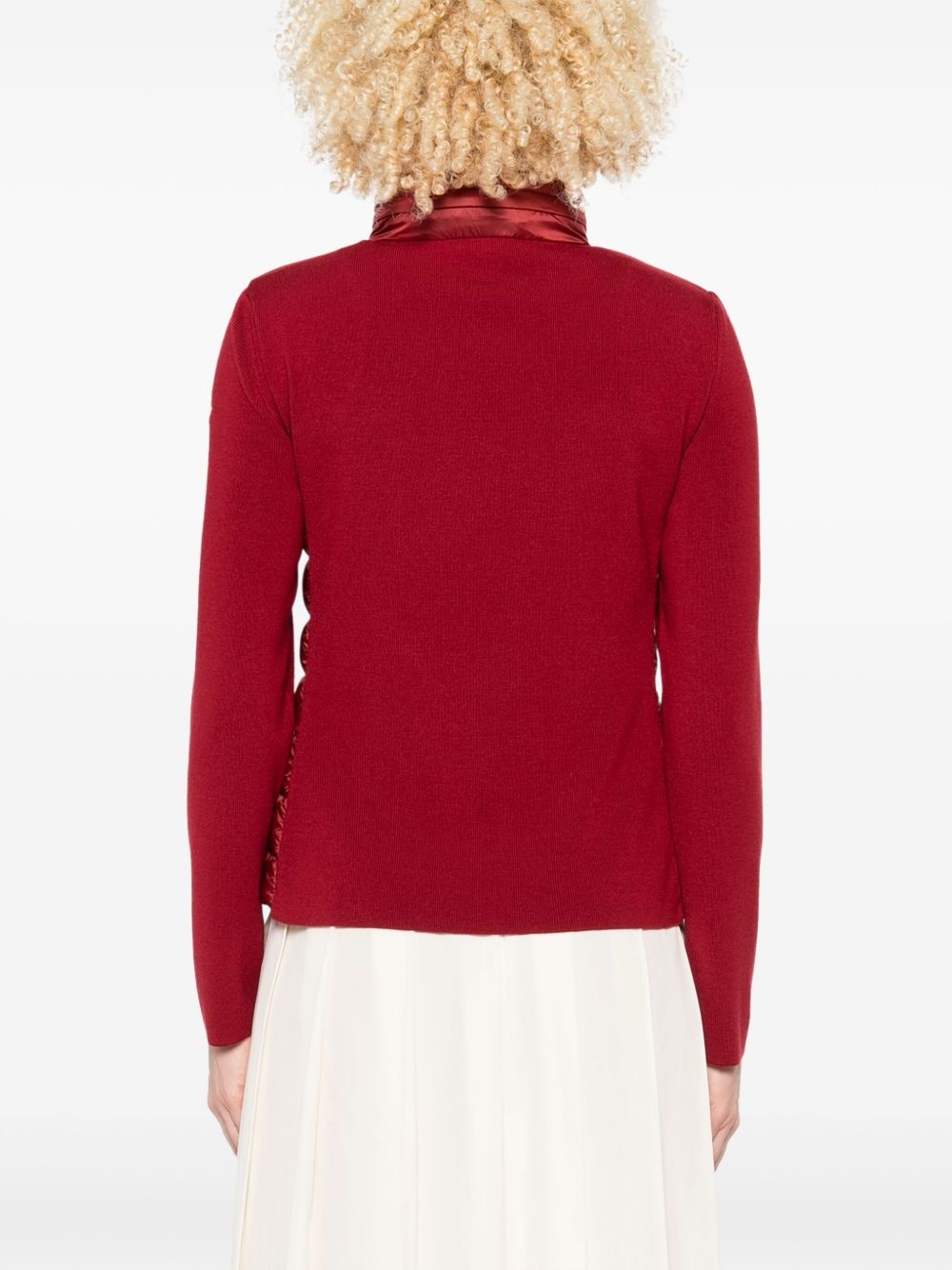 padded-front knit jacket - 4
