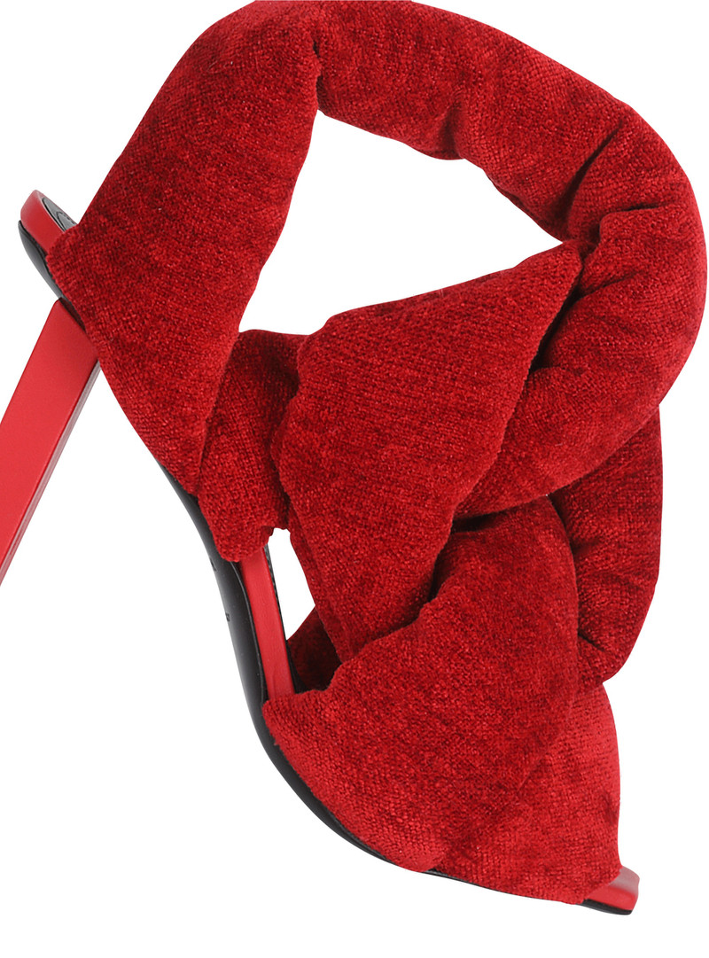 Quilted chenille velvet Ulla sandals 5