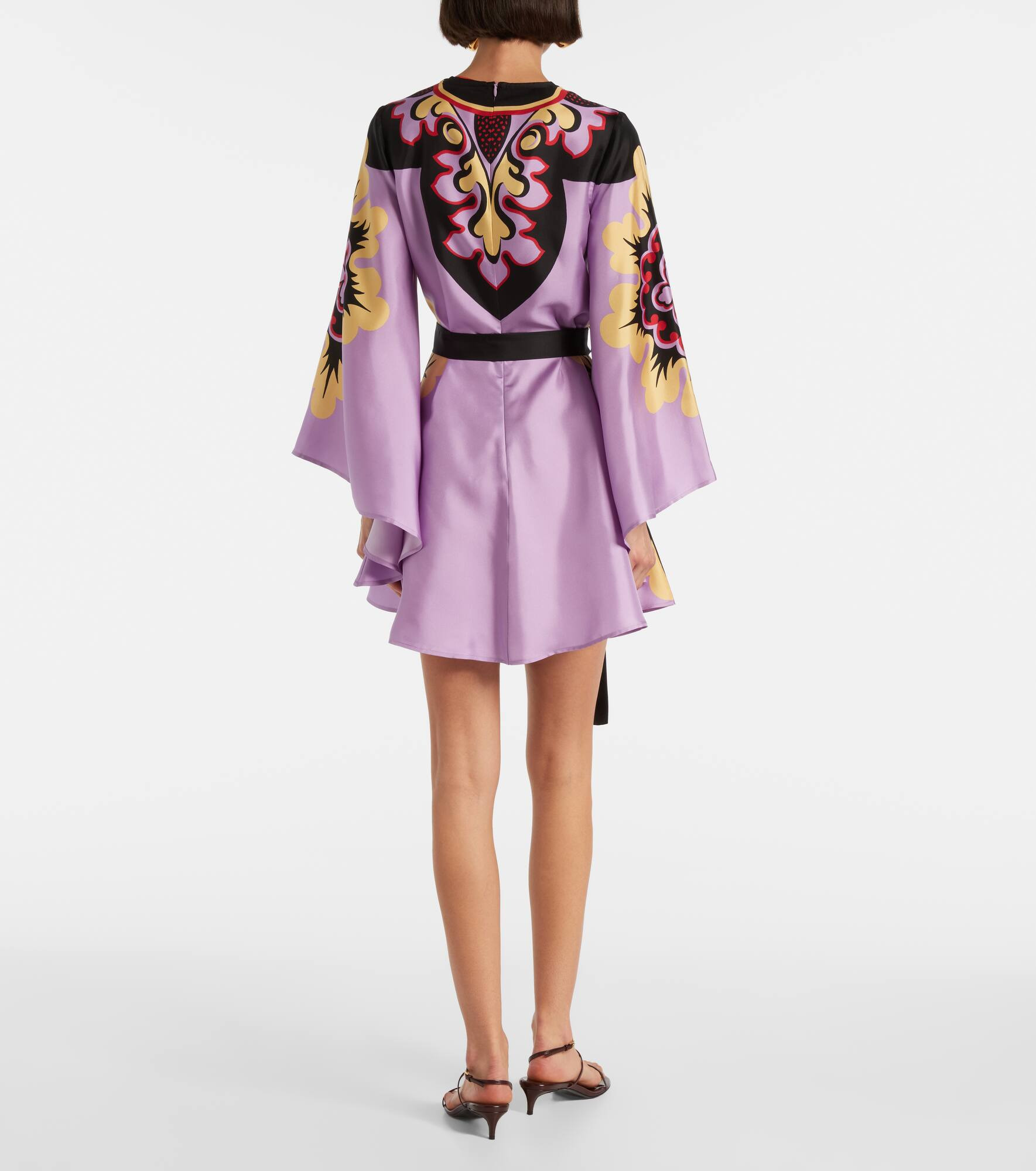 Magnifico Placée silk twill minidress - 3