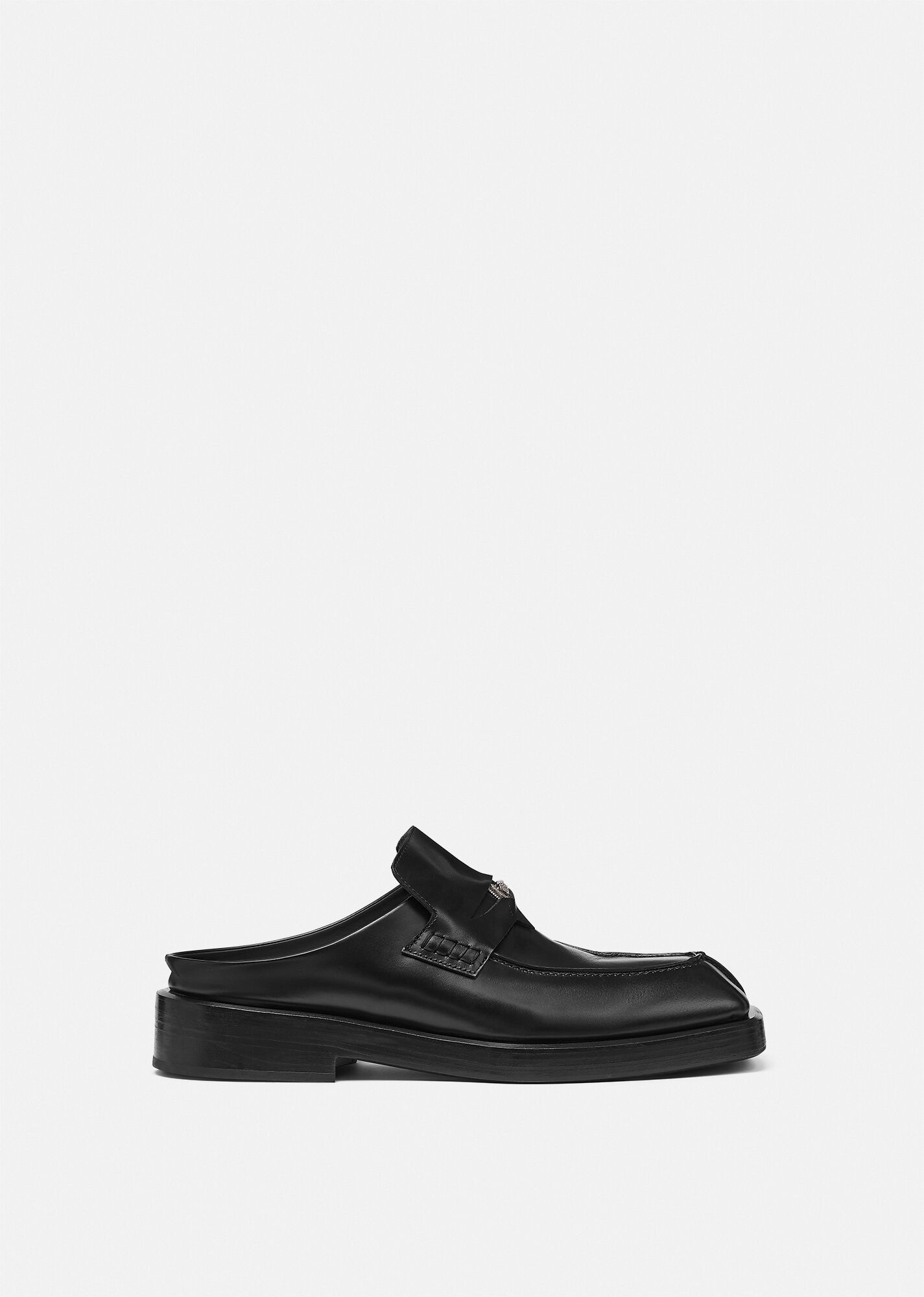 Squared Loafer Mules - 1