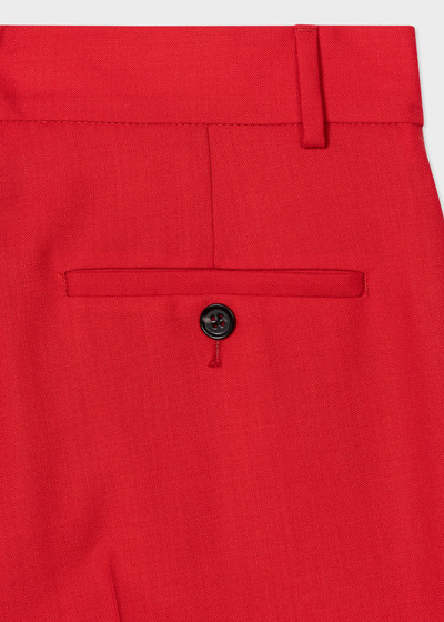Paul Smith Red Wool Slim-Fit Trousers outlook