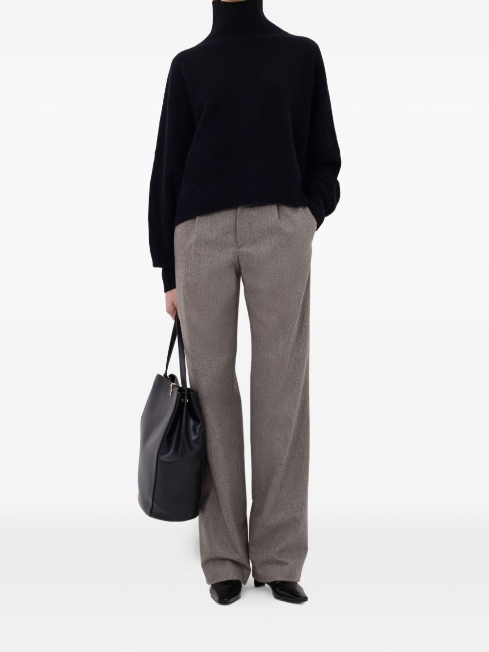 Luke ribbed-collar wool sweater - 2