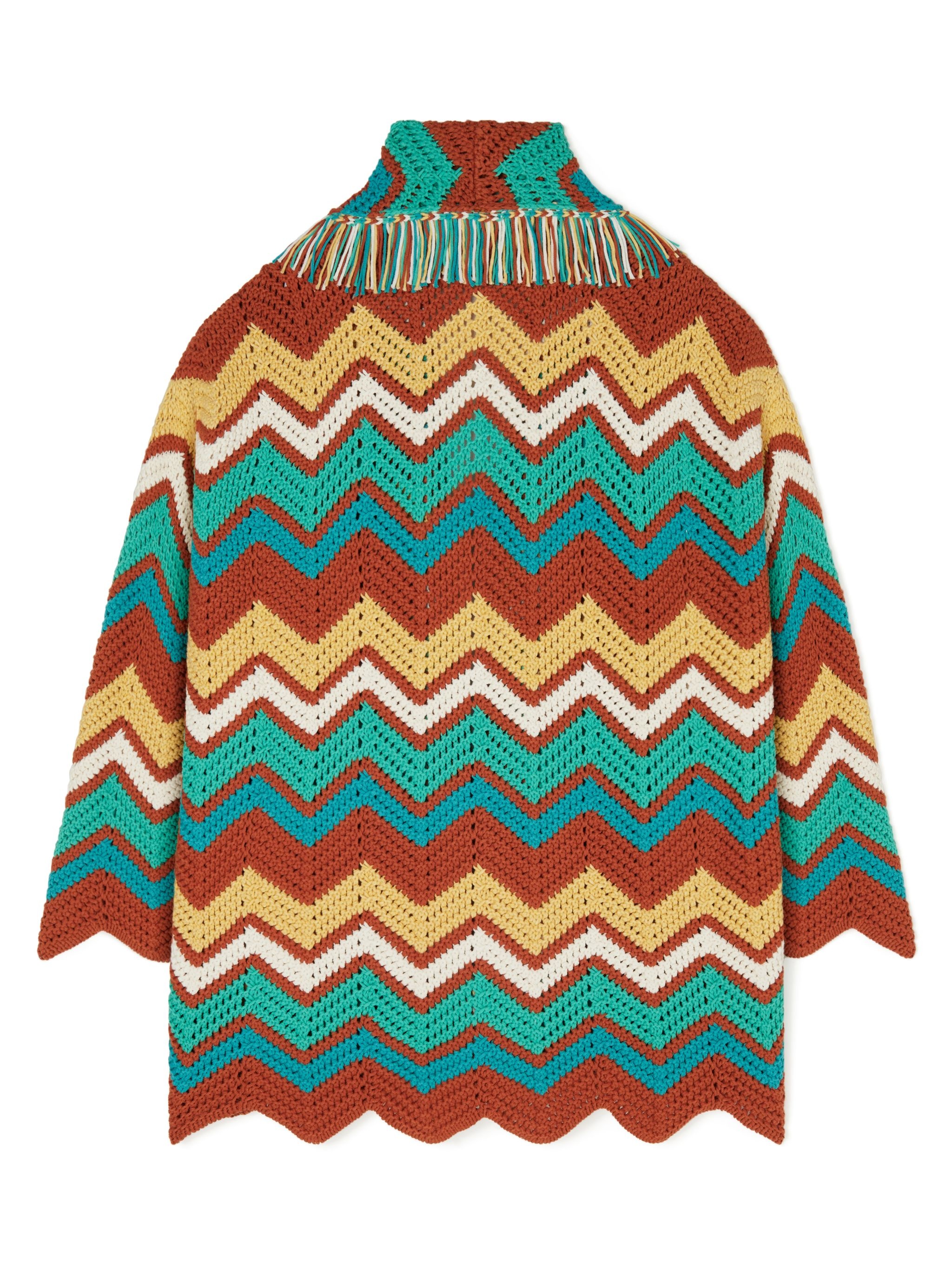 Kaleidoscopic Chevrn Cardigan - 3
