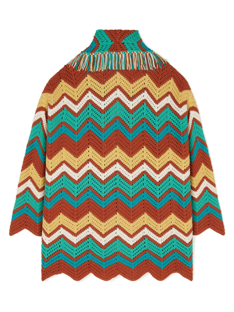 Kaleidoscopic Chevrn Cardigan 3