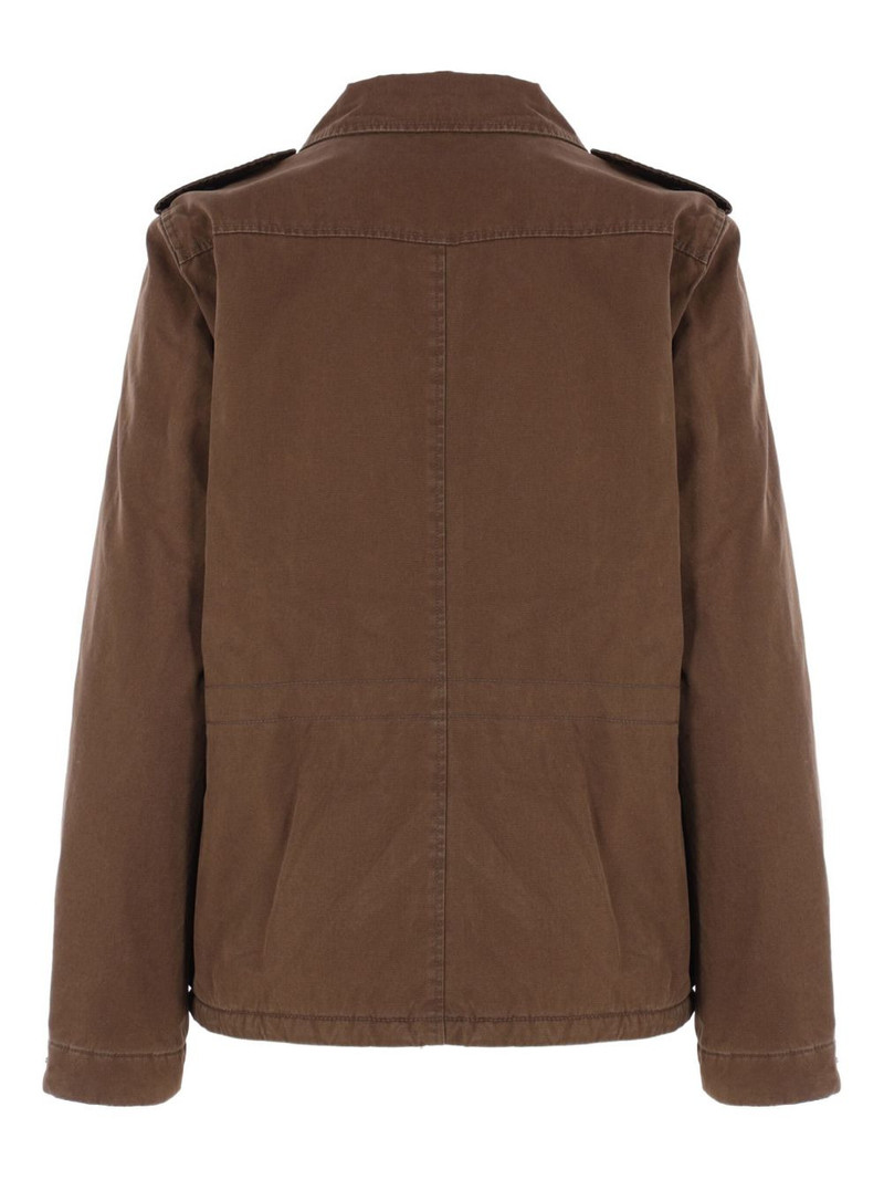 Aspesi pocketed collared military jacket outlook