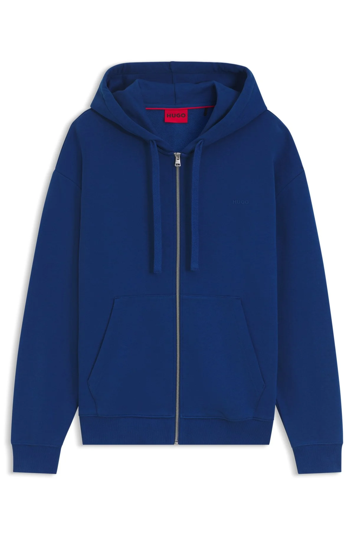 COTTON-TERRY ZIP-UP HOODIE WITH LOGO PRINT - 1