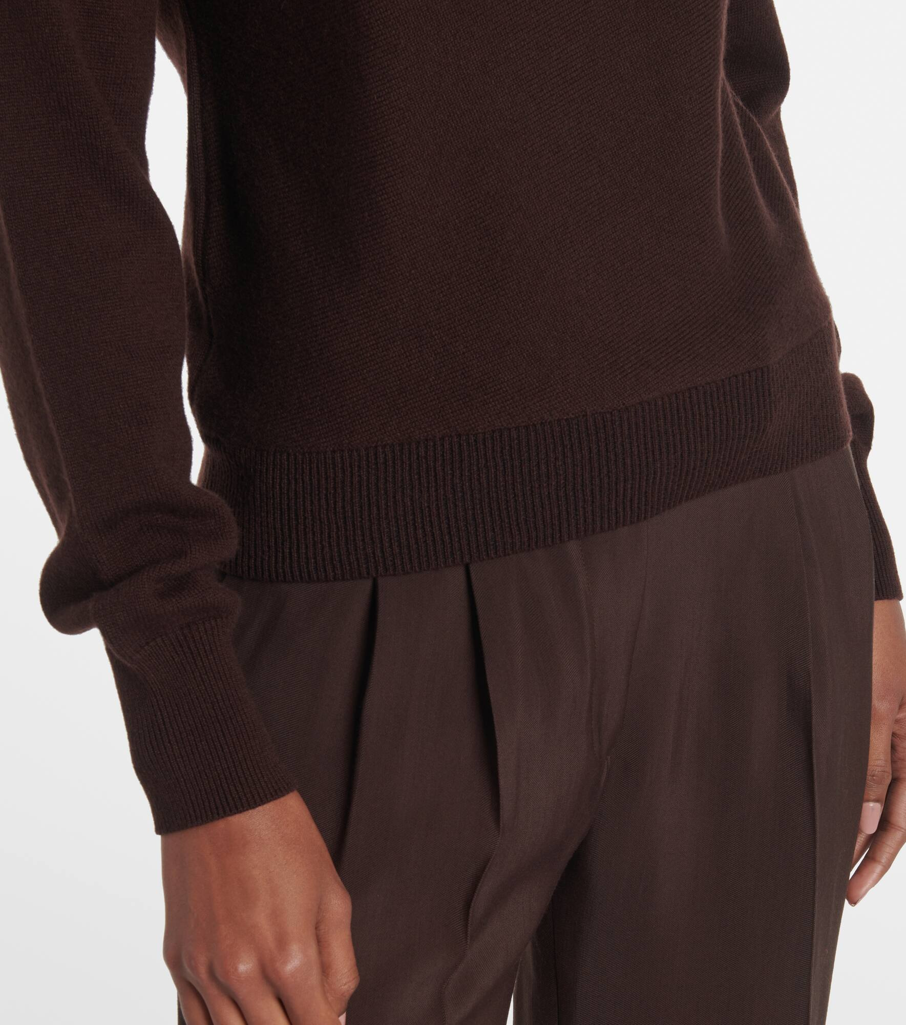 Cashmere and cotton turtleneck sweater - 5