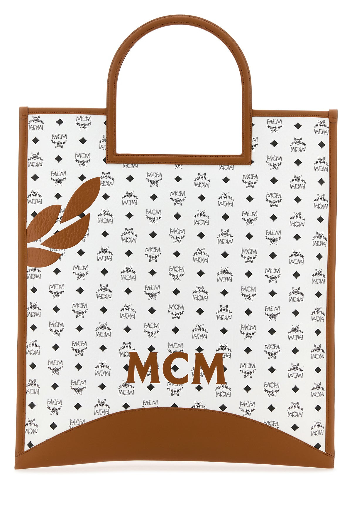 Printed nappa leather XL Aren shopping bag - 3