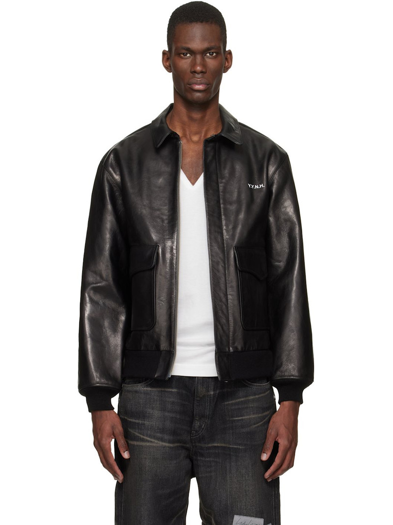 Black Neighborhood Edition Leather Jacket 1