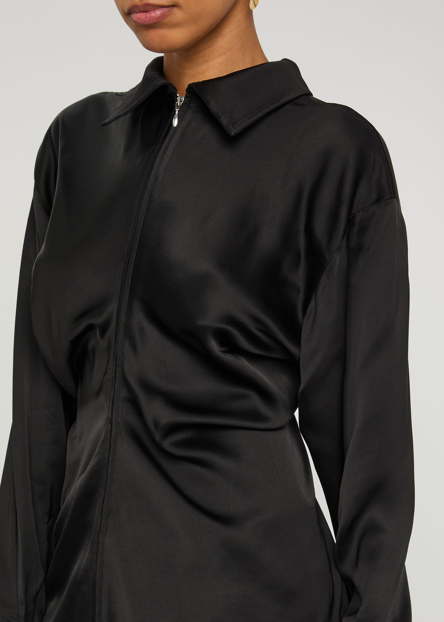 Toteme Draped Satin Shirt - 5