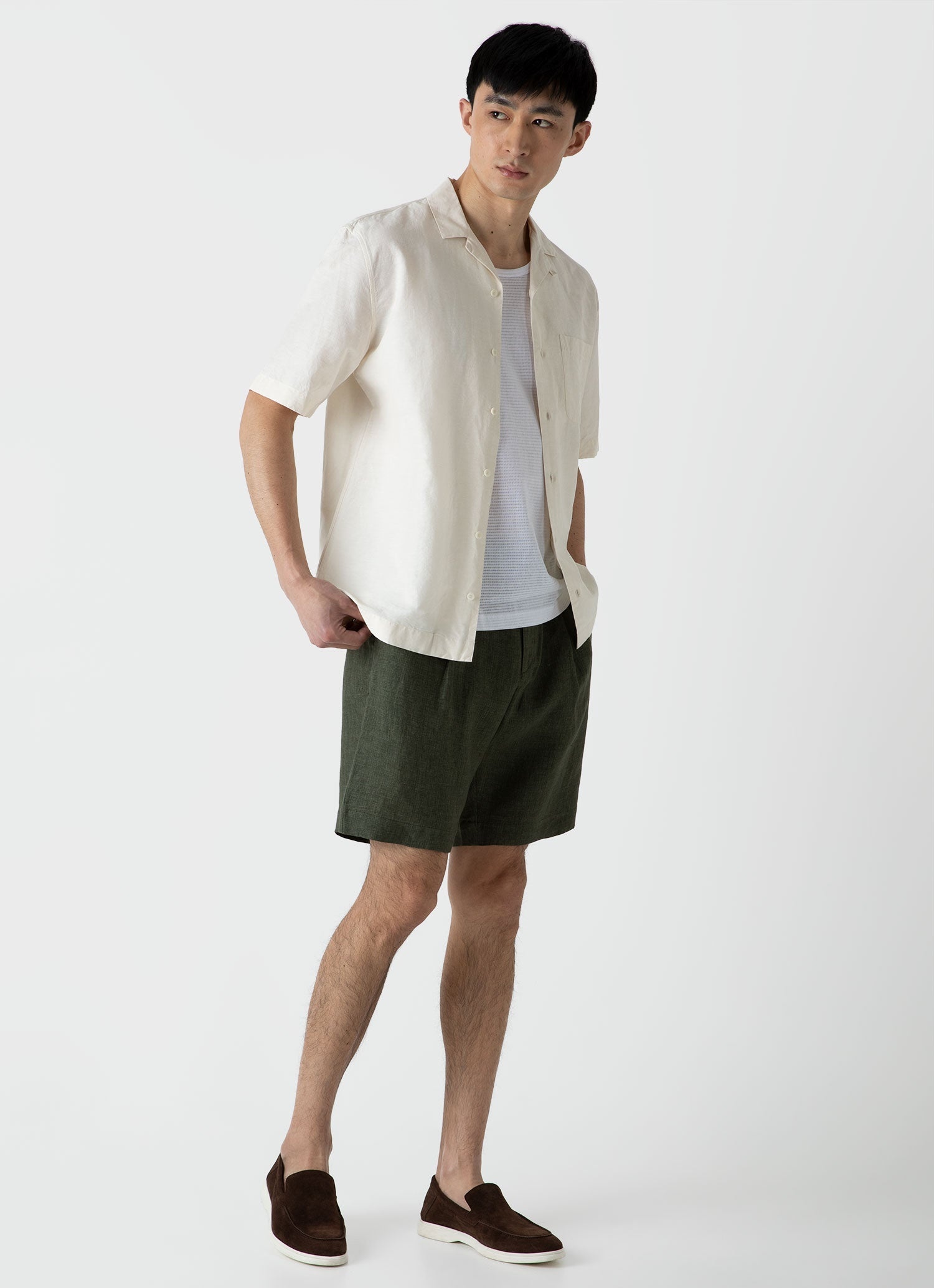 Pleated Linen Short - 2