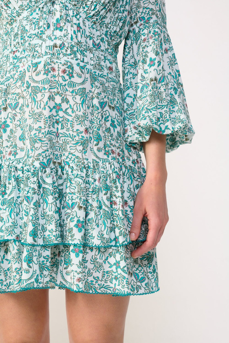 Mini Dress Chiara - Green Tiare 5