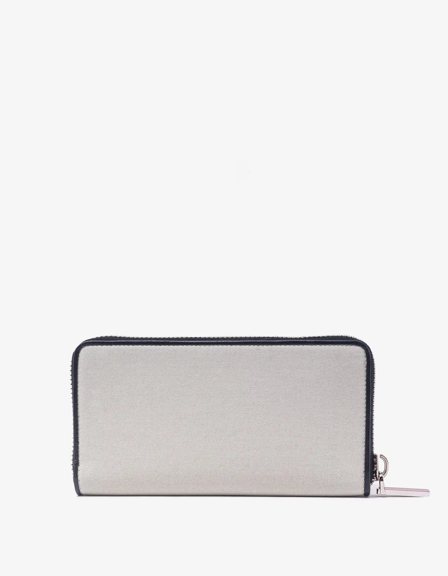 Christian Louboutin Panettone Gabardine CL Paris Grey Wallet - 7