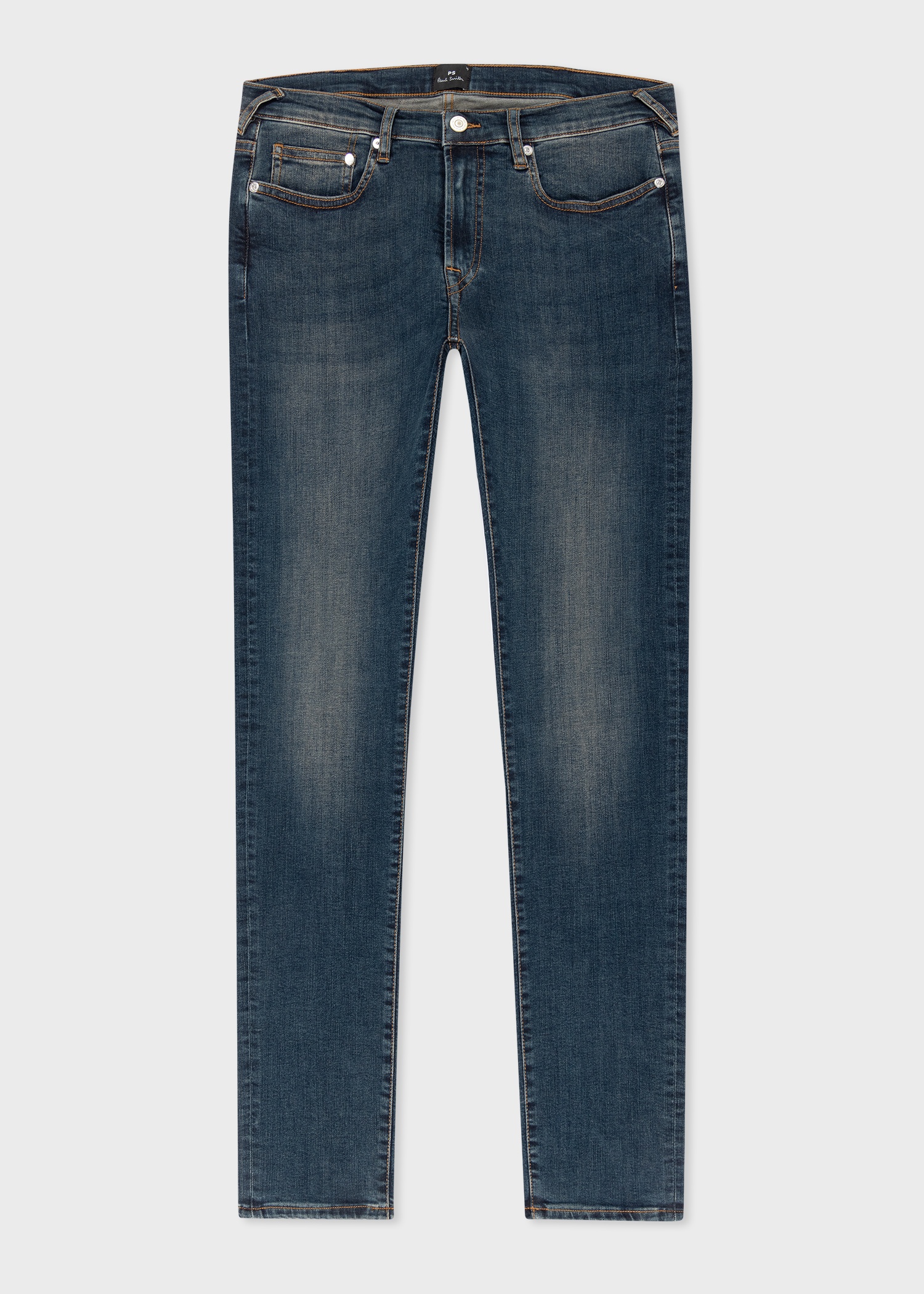 Slim-Fit Antique-Wash 'Organic Reflex' Jeans - 1