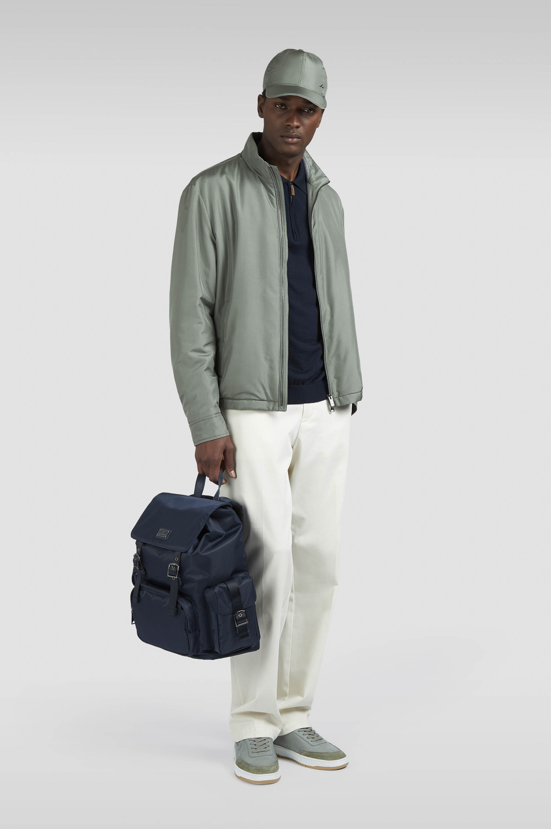 ZIPPED WOOL CASHMERE POLO SHIRT - 2