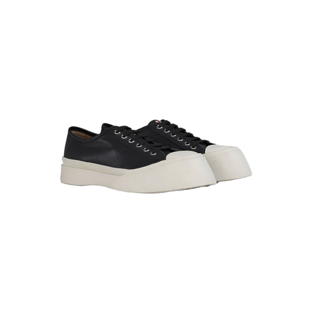 MEN'S BLACK NAPPA LEATHER PABLO SNEAKER (BLACK) - 2