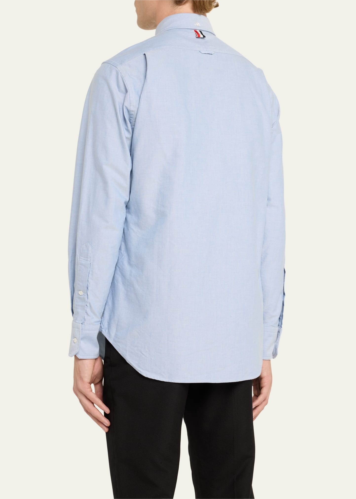 Men's Oxford Grosgrain-Placket Dress Shirt - 3