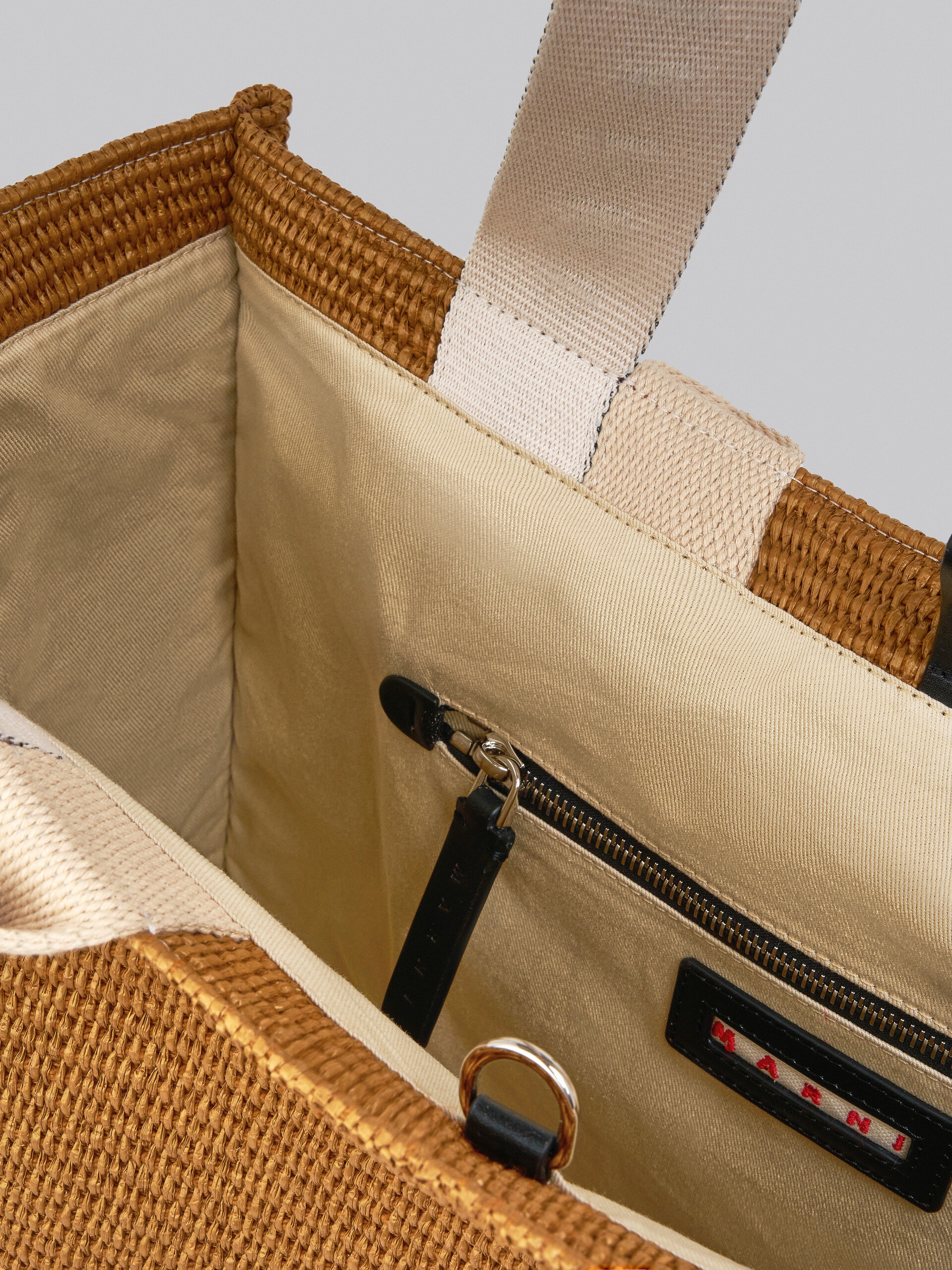 BEY TOTE BAG IN BROWN RAFFIA - 4