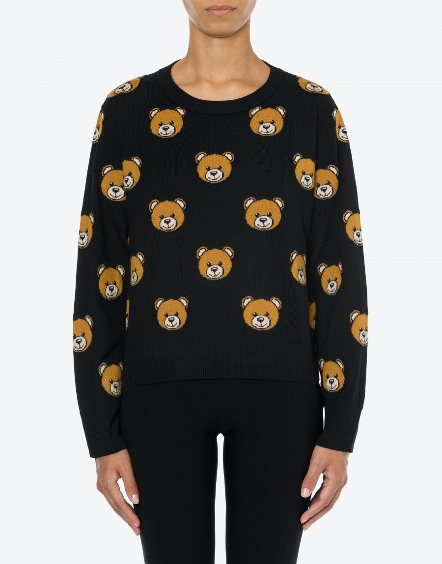 ALLOVER TEDDY BEAR SWEATER - 2