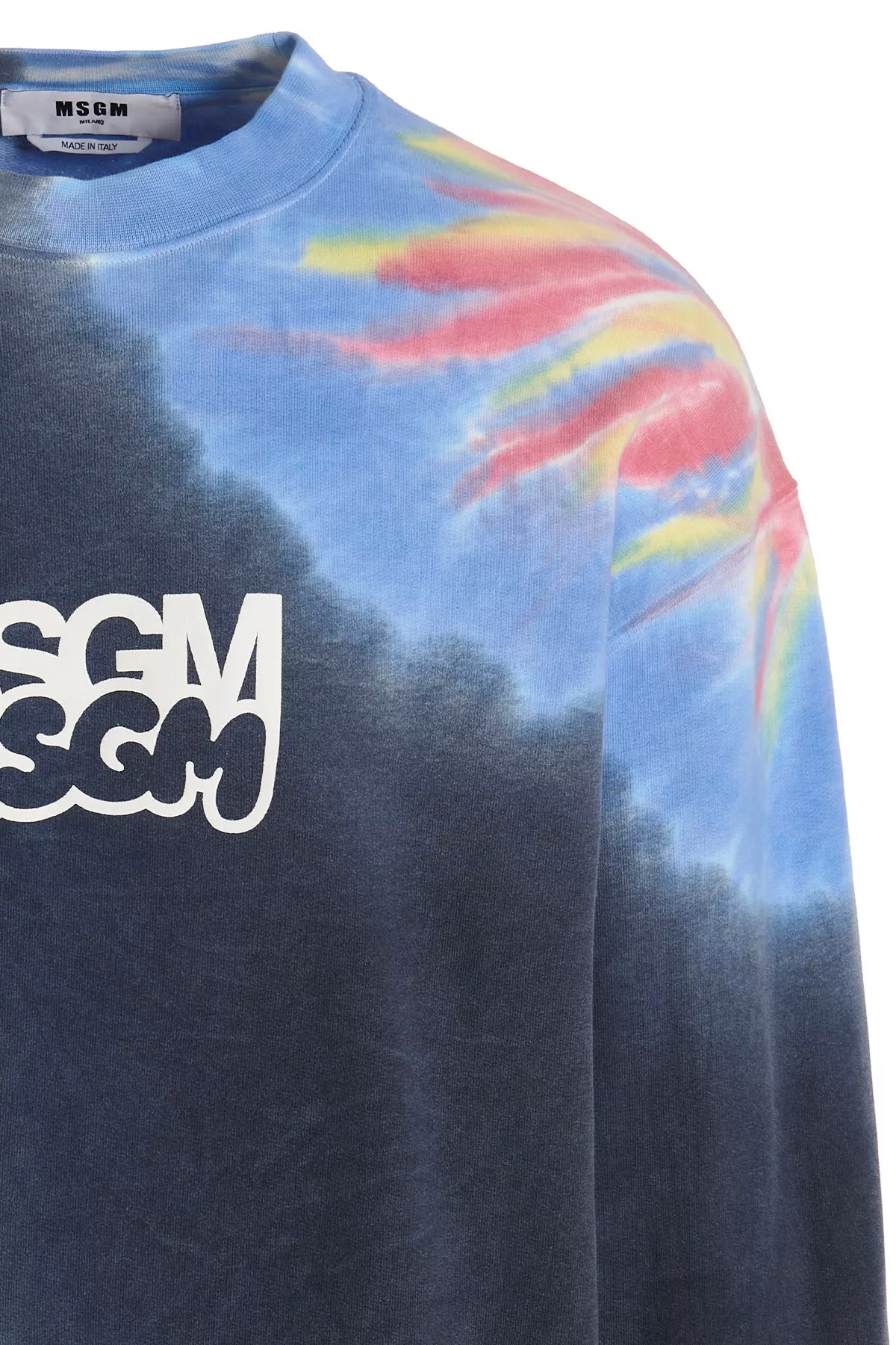 Logo print tie dye sweatshirt by Burro Studio - 3