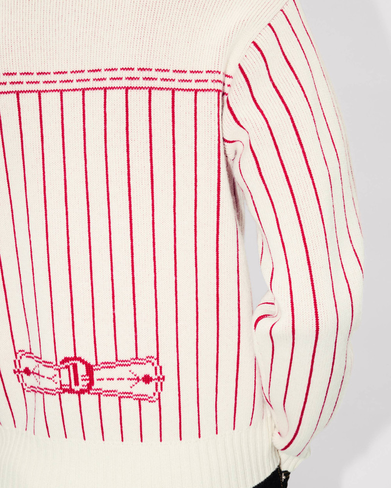 'KENZO Trompe L'oeil' cardigan in cotton wool 8