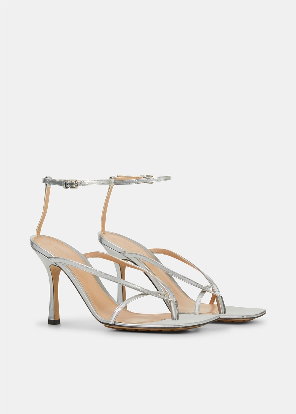 Silver Stretch Strap Sandal - 3