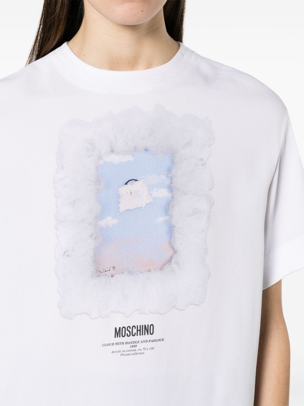 graphic-print crepe T-shirt - 5