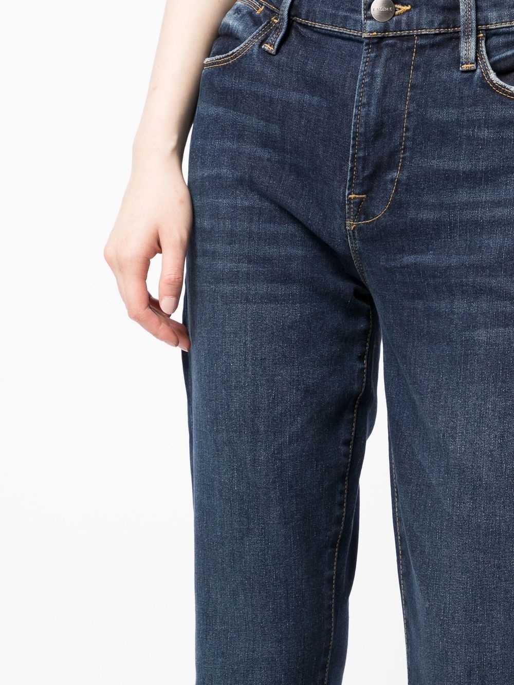 high-waist straight-leg jeans - 5