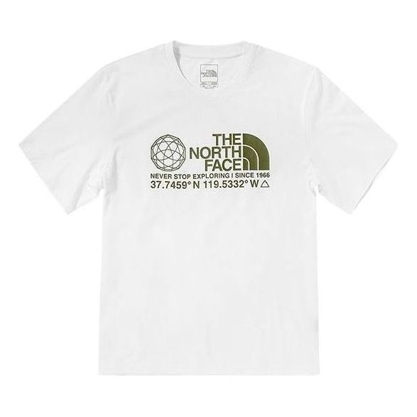 THE NORTH FACE Woodcut Dome T-Shirt 'White' NF0A5JZ8-FN4 - 1