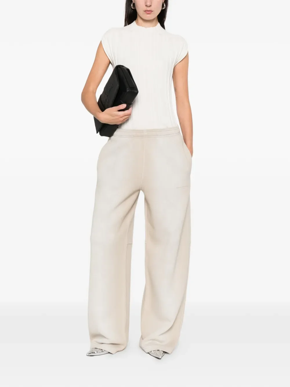 ALEXANDER WANG - Unisex Allover Hotfix Mid-Rise Sweatpant - 1