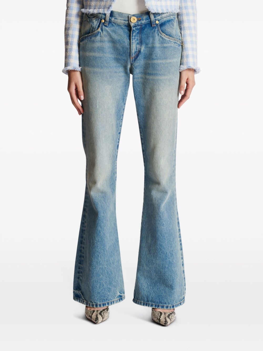 Western low-rise bootcut jeans - 5