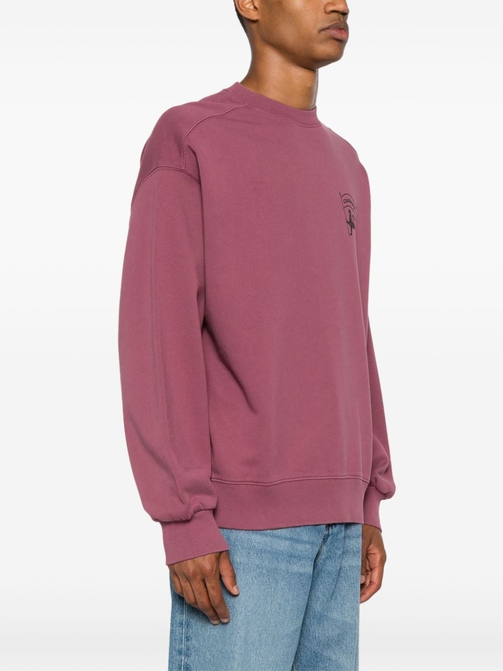 Stamp cotton sweatshirt - 4